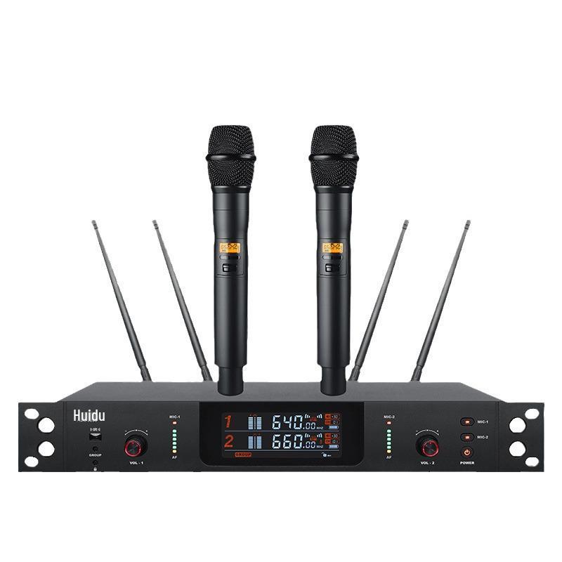 HuiDu HDS-5200 True Diversity Wireless Dual Professional Conference Microphone