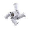 5 in 1   E27 To E27 Base Light Lamp Bulb Adapter Holder Socket Splitter New #3