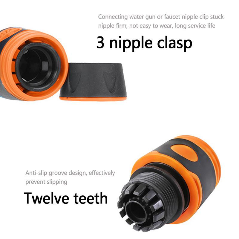 1 ks 1/2" zahradní hadice rychlospojka ABS dvojitý kloubový adaptér prodlužovací kohoutek spojka zastavit vodní konektory zavlažovací příslušenství