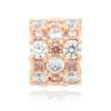 788487C01 Pink Clear Sparkling Rose Charm