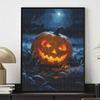 Halloween diamond painting kit handmade diy glowing pumpkin full moon landscape wall art home decoration painting