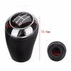 5 Speed PU Leather Car Shift Gear Knob Shifter Black Head Stick for Mazda 3 5 6