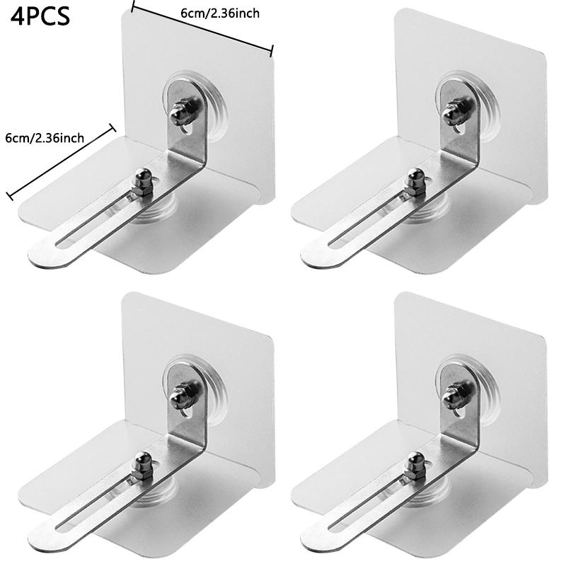 Furniture Anchors Strong Self-adhesive Fixed Prevent Dumping Device No Punching Safety Anti Overturning Cabinet Buckle Anchors