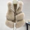 Faux Fur Winter Short Vest Jacket for Women Warm Coat
