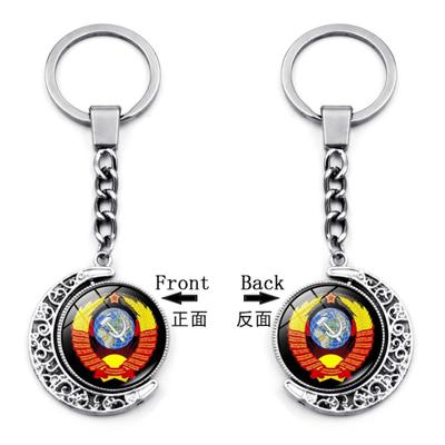 Llavero Colgante Encanto para Bolso Llavero Giratorio de Doble Cara
