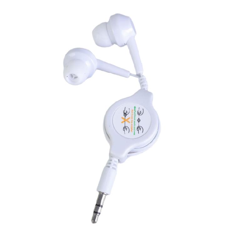 3.5mm Retractable Earphone Sound Cable Male In-Ear Earphone for Car Phone MP3 MP4 Music Speaker Computer Laptops