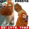 Halloween Pet Dog Cosplay Clothes Cute Realistic Lion Mane Wig Tail For Medium Large Dogs Costume With Ear Pet Accessories