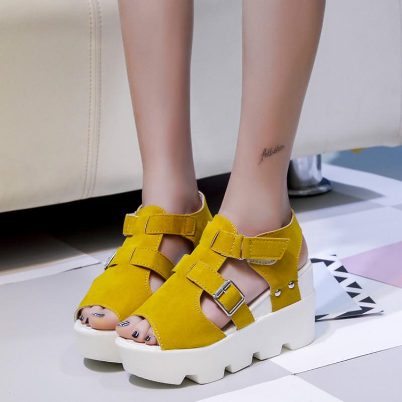 Sandalias de verano de plataforma alta para mujer comprar a buen precio —  entrega gratuita, reseñas reales con fotos — Joom