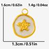 5pcs Gold Color Marine Animal Lobster Crab Enamel Charm Heart Cross Stainless Steel Pendant For Jewelry Making Keychain Earrings