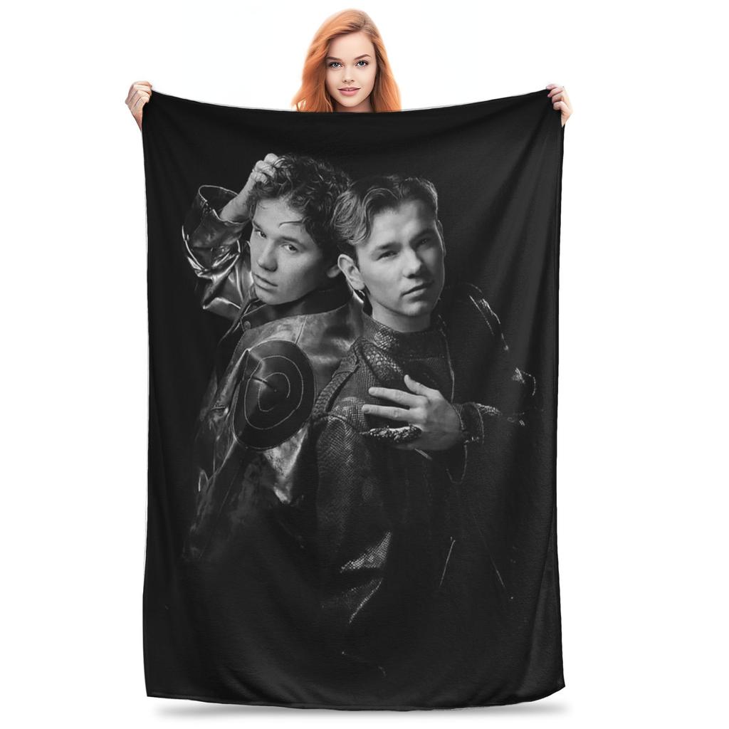Flannel Throw Blanket Marcus And Martinus Unforgettable Eurovisions Sweden Blankets Bedding for Livingroom Travel Couch