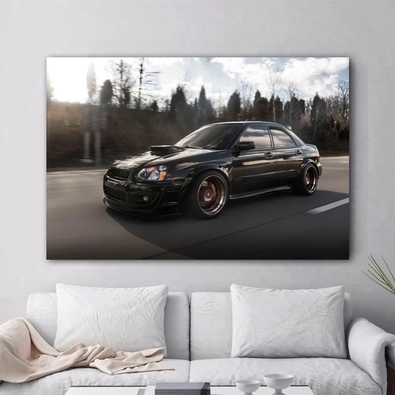 

Рамка из цельного дерева Subaru Impreza WRX STI Плакаты с гоночными автомобилями, холст с принтом, домашний декор, настенное искусство, украшения для гостиной, художественные работы, картины 15*20cm(with frame)