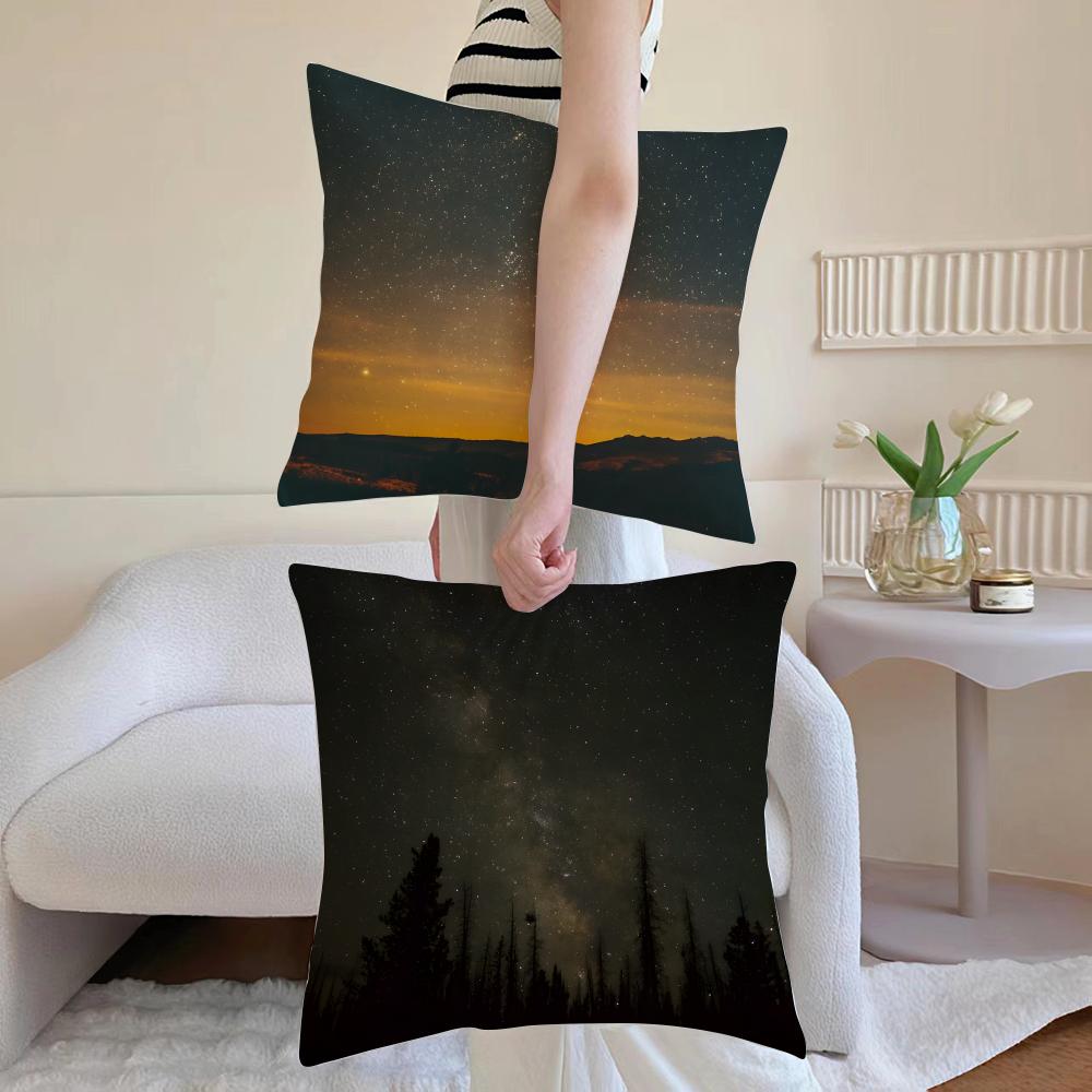 Stars Cushion Cover Linen Cushion Cover Soft Decorative Case For Sofa Home Decor