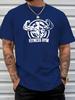 Bodybuilder Fitness Gym Print Unisexs T Shirt Muscular Workout Short Sleeve Crew Neck Cotton Tee Weightlifting Casual Daily Top