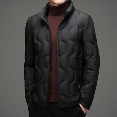 Middle-aged Casual Short Autumn and Winter New Men's Thermal Stand-up Collar Fashion Down Jacket