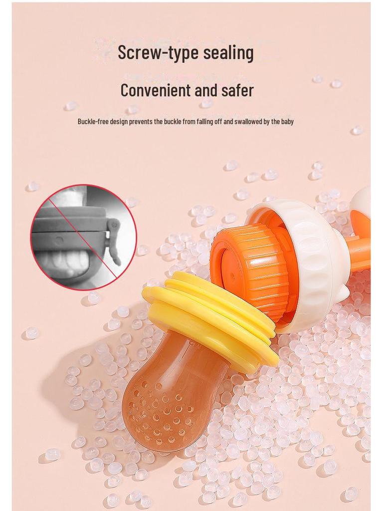 Baby Fruit & Veggie Teether: Chew Bag & Teething Stick for Food Supplement