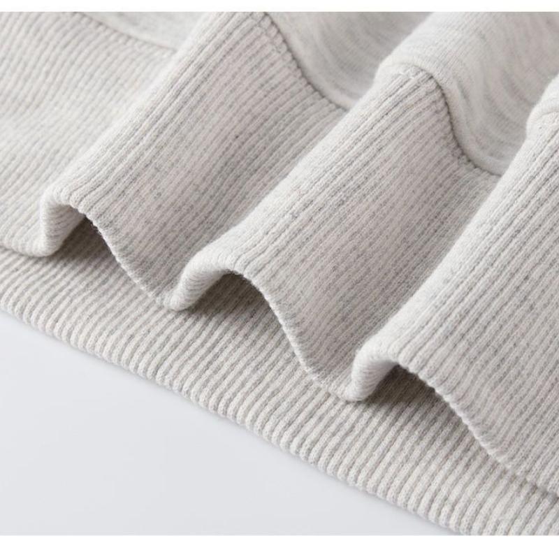 Ladies Cartoon Pattern Solid Color Hoodie Korean Letter Decorated Round Neck Hoodies Winter Loose Versatile Woman Top