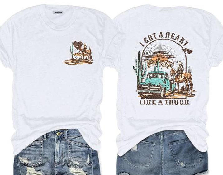 New Summer Short Sleeve Men's D Letter Halloween Theme Digital Printing T-Shirt Men