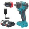 2 In 1 10MM Brushless Screwdriver Rechargeable Handheld Drilling Holes Power Tool Cordless Electric Drill Chuck