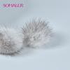 SOMALER Winter Mink Fur Hats for Women Warm Loose Casual Girls Slouchy Beanie for Cold Weather
