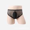 Men's Big Mesh See-through Briefs, Sexy and Breathable Personality Trend See-through Underwear