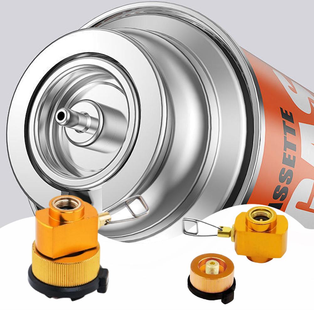 Gas Konverter Schalthebel Auslaufsicher Nachfüllen Flach Tank Konvertierungsadapter Tragbarer Gaskartuschen Nachfülladapter für Outdoor Rucksackreisen