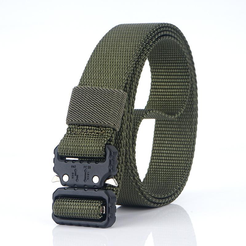 Cobra Tactical Belt New Wide Men's Canvas Belt Tactical Outdoor Sports Nylon Belt