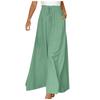 New Casual Pants Elastic Waist Culottes Stylish Women's Wide Leg Pants Collection Casual Culottes High Waist Skirt for Everyday
