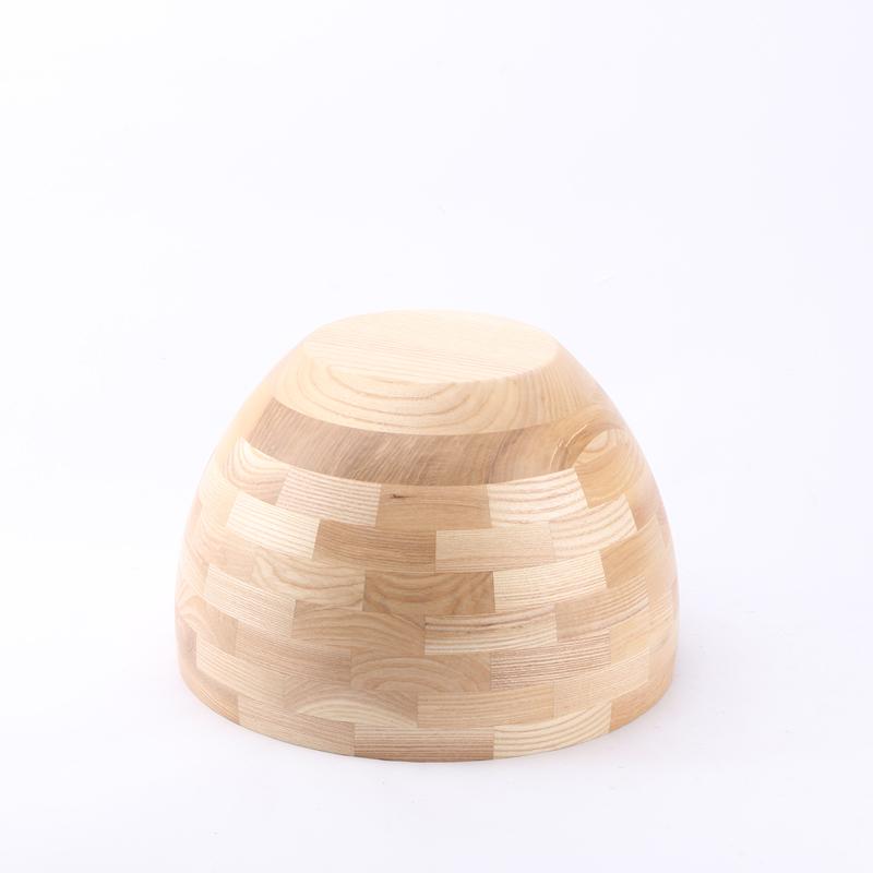 Custom Factory Eco-friendly Large Capacity Mixing Bowl Kitchen Bamboo Salad Bowl