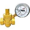 2-calowy Mosiężny Reduktor Ciśnienia Wody Zawór Utrzymujący Regulator Regulowany Zawór Bezpieczeństwa Manometr 1 szt. (Rozmiar : Zawór z manometrem)