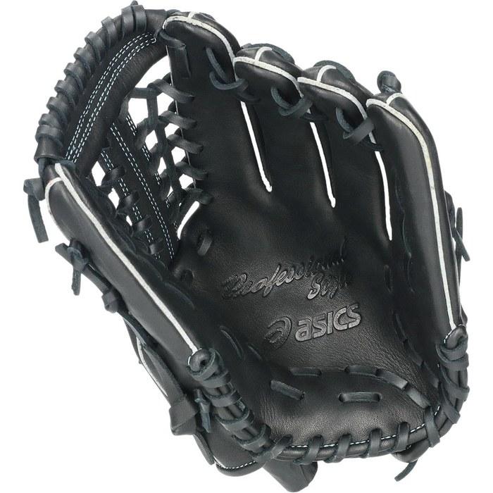 asics Baseball Accessory Junior Soft Style Outfield Glove 3124A361 Unisex Kids 001 (Black) LH