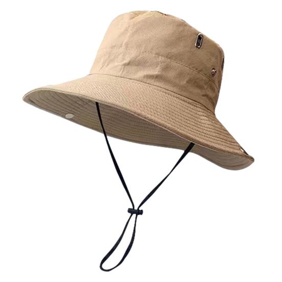 

Western Cowboy Hat UPF 50+ Breathable Ventilated Sun Protection Wide Brim Bucket Hat with Adjustable Windproof Rope Hiking Camping Outdoor Fisherman