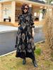 Women's Plus Size Hepburn Style Long Trench Coat - Autumn/Winter Knee-Length Cardigan with Waist-Cinching Belt