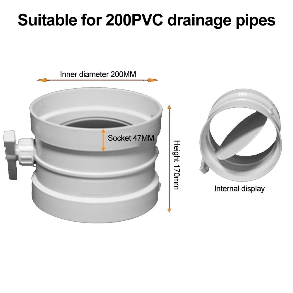 Exhaust Control Valve PVC Duct Valve For Industrial Projects 125mm Filter Manual Operation Mechanism Wide Applications Ducts