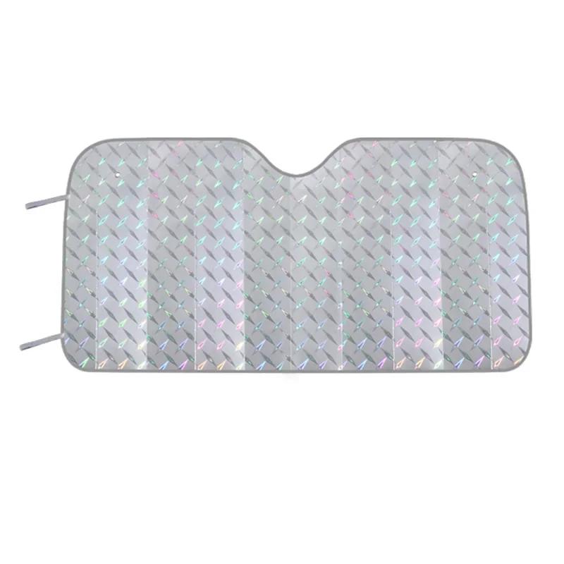 Car Laser Front Window Sun Shade Mat Pad Thick Laser Season Thermal Insulation Visor SUV Off-Road for Auto Styling Accessories