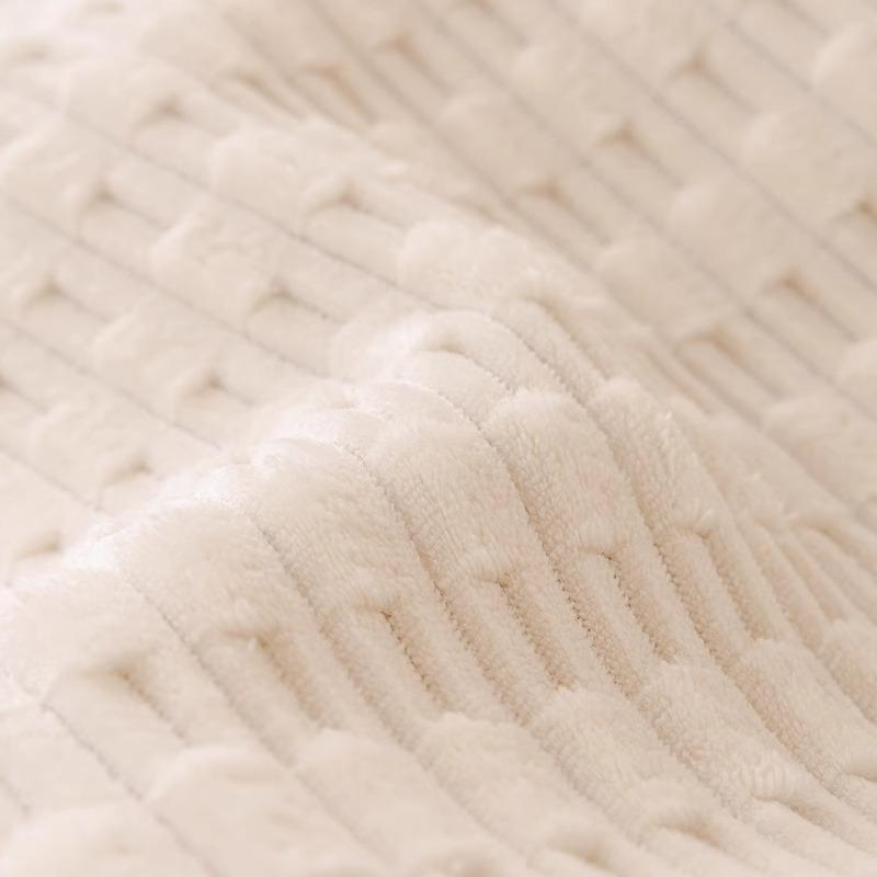 New Autumn Winter Sofa Cover Anti-skid Modern Couch Cushion Solid Color Geometric Plush Cushion Universal Thickening Couch Cover
