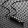 Fashion Necklace Meditation Breath Stainless Steel Whistle Pendant Anxiety Relief Stress Reduction Jewelry Accessory
