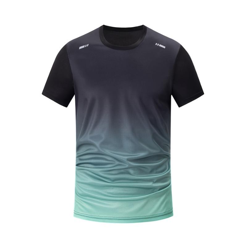 Men's short-sleeved light color round neck top T-shirt breathable quick-drying running fitness training clothes