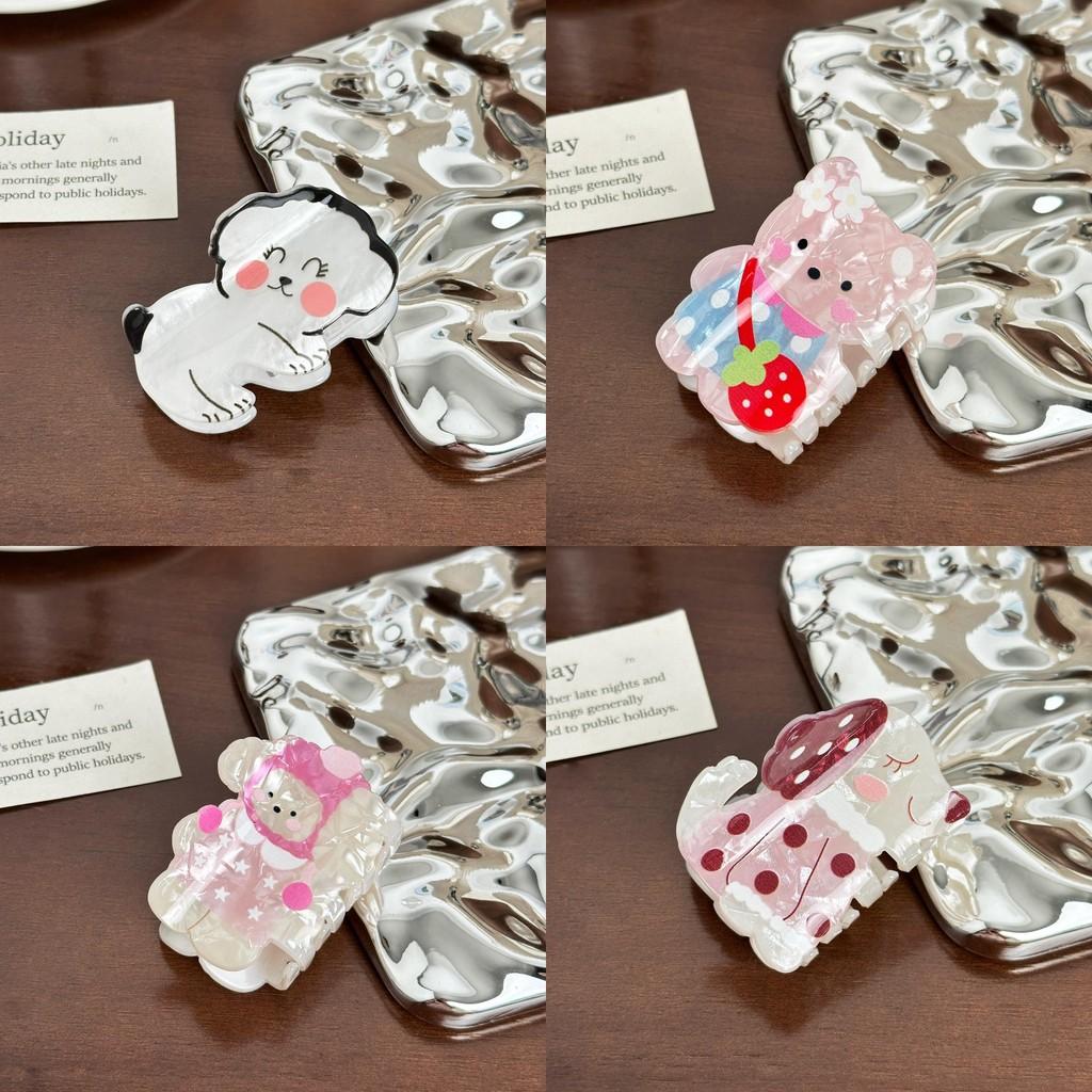Adorable Acrylic Cartoon Bear Hair Claw Clip Fashionable Hair Accessory For Girls