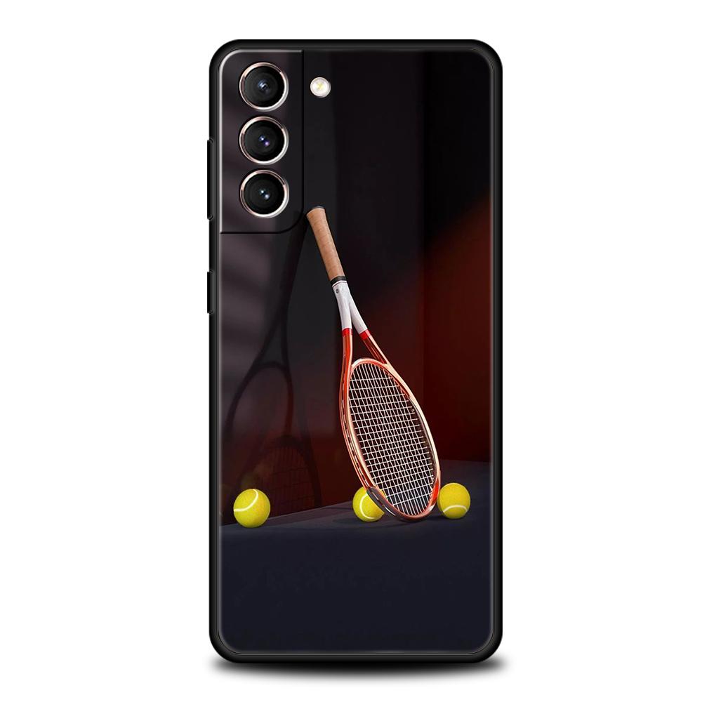 Tennis Sport Phone Case for Samsung Galaxy S25 S24 S23 S22 S20 S21 FE Ultra S10 S10E S9 Plus 5G Soft TPU Fundas Cover Capas Bags