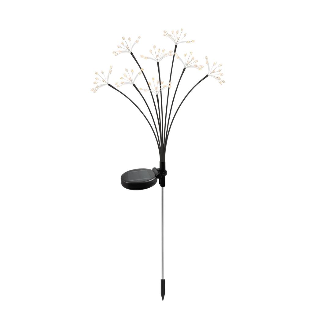Solar Powered Outdoor Garden Light with Artificial Flower Design Stake Lamp for Yard Patio Pathway Decoration Waterproof
