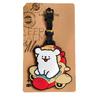 Golden Retriever Puppy Luggage Tag - Cute Cartoon PVC Ornament