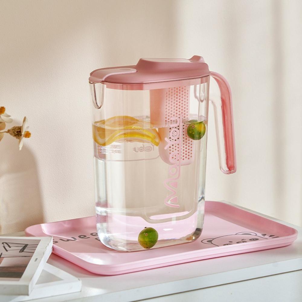 New 2200ml Cold Water Pitcher ABS With Tea Strainer Water Kettle Drop-resistant Large Capacity Water Bottle Summer
