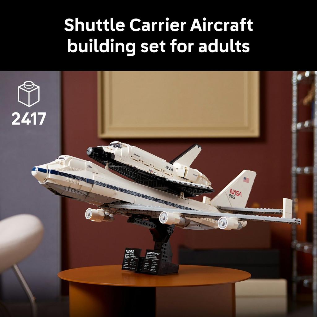 LEGO Icon Shuttle Transporter 10360 Toy Blocks for Boys and Girls, Ages 18 and Up, Domestically Distributed
