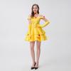 CosplayM-XL Sexy Snow White, fairy tale Princess Belle dress, drama stage dress, Halloween costume