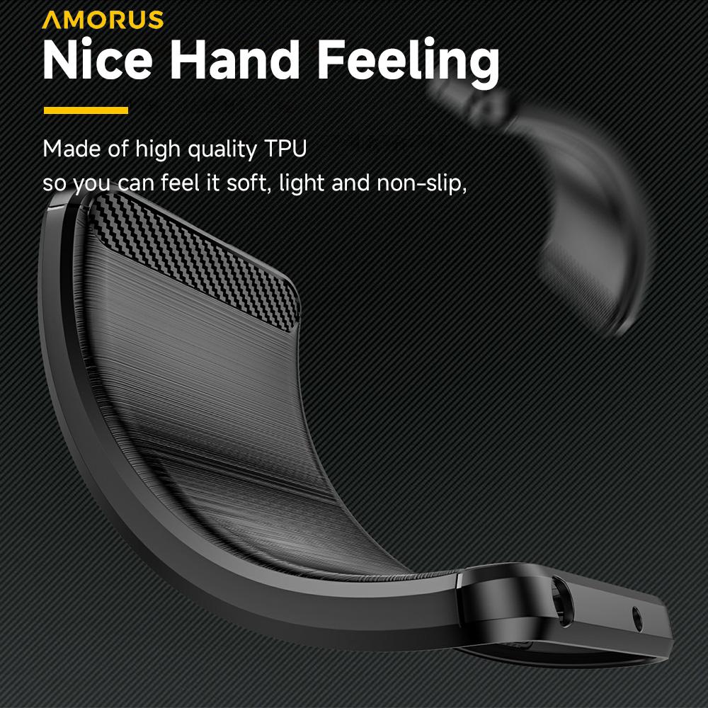 For iPhone 16e Case Carbon Fiber Texture Brushed Protective Phone Cover