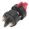 Battery Disconnect Switch Rotary Knob Type Power Cut 12V 300A Anticreep for Boat Car RV Yacht