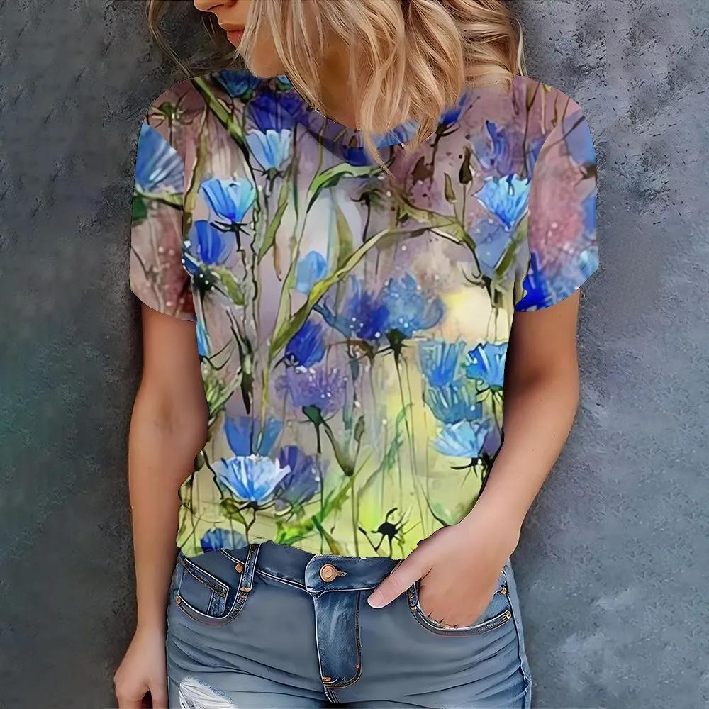 Fashion Versatile Crew Neck Women's Top Casual Loose Short Sleeves Comfortable T-Shirts Women’s