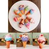 Ice Cream Plush Toy Pillow Soft And Fluffy Perfect Gift For Ice Cream Lovers Colorful And Cute Design