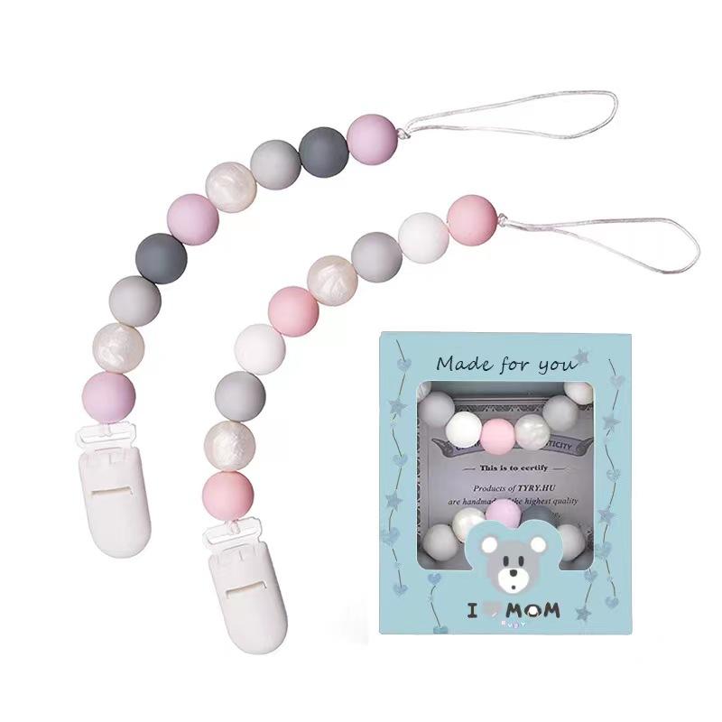 Silicone Pacifier Clips New Baby Nipples Children Holder Clip Chain Pacifier Children Teething Toys