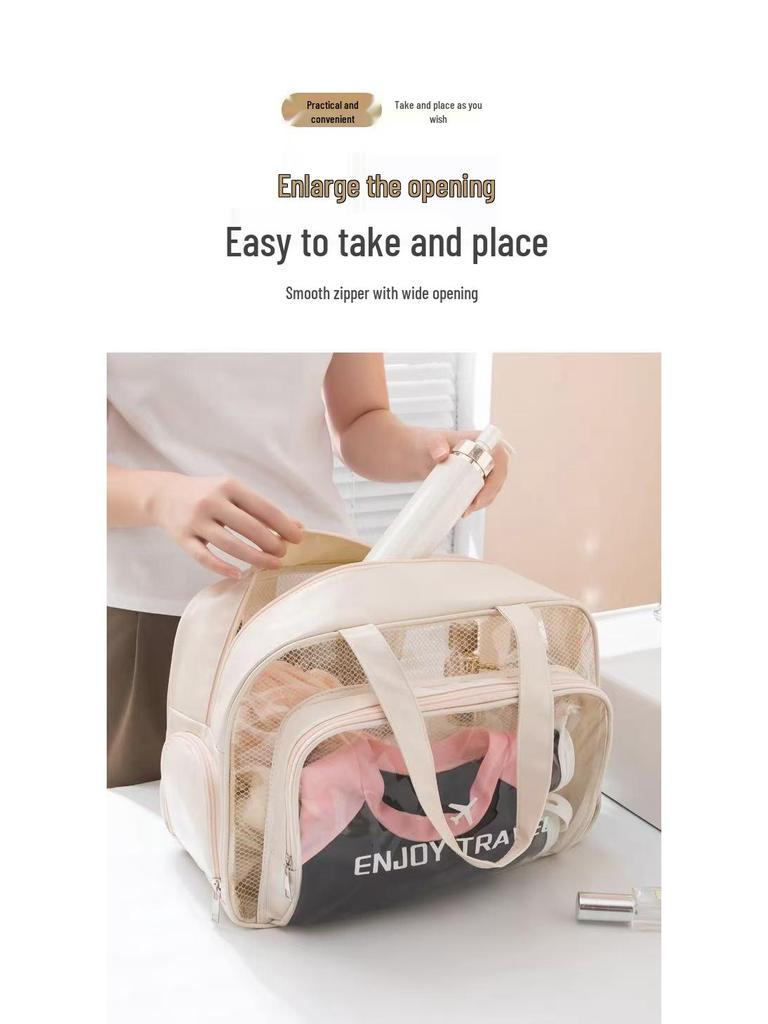 Large Capacity Wet/Dry Swim and Fitness Bag with Shoe Compartment, Toiletry, and Makeup Storage